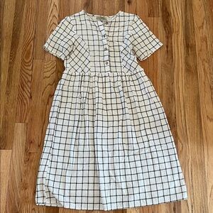 Checkered Midi Dress